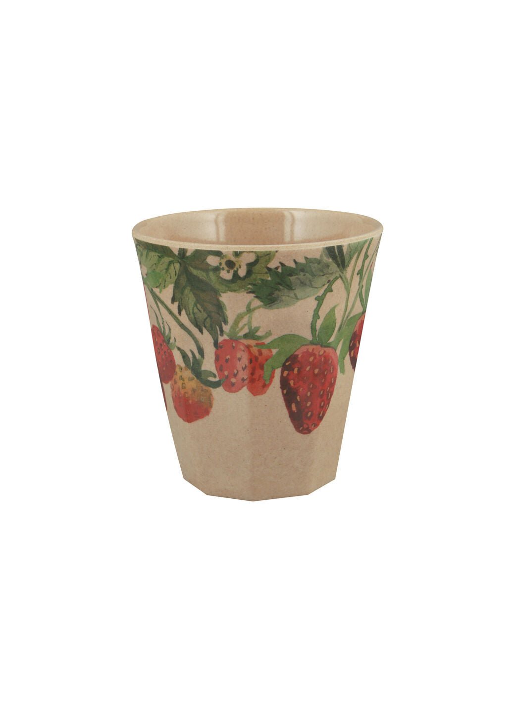 Verres à pied en coque de riz, Fraise, Biodégradables, Sans BPA