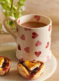 Mug Cœurs Roses 25 cl – Faïence décorée à la main
