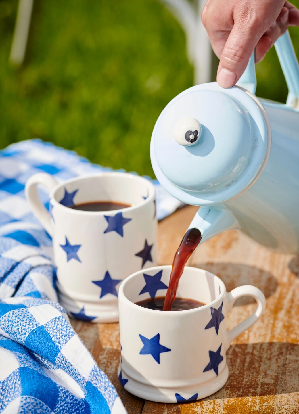Petite tasse bleue à étoiles - Mug second choix