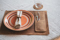 Sets de table en cuir artisanal 30 x 40 cm - Design moderne minimaliste